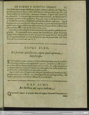 Cap. CCXIII. Rei furtivae aut raptae indicia