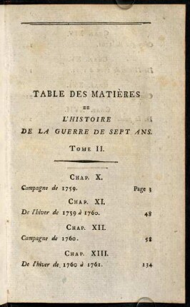Table des Matières...