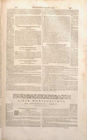 Liber Nonvsdecimvs. De Actionibvs Empti Et Venditi.