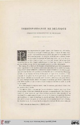 2. Pér. 34.1886: L' exposition rétrospective de Bruxelles, 2 : correspondance de Belgique