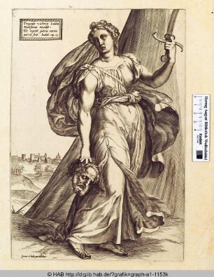 Judith mit dem Haupt des Holofernes.