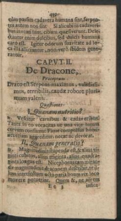 Caput II. De Dracone