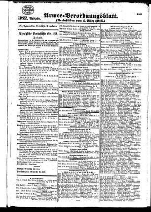 382.Ausgabe. Montag, 1. März 1915