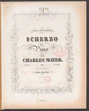 Scherzo pour piano : op. 344