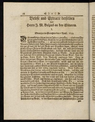 58-84, Briefe und Extracte derselben