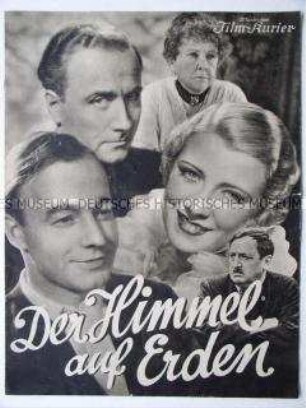 Filmzeitschrift zu dem Spielfilm "Der Himmel auf Erden" mit Hans Moser und Heinz Rühmann