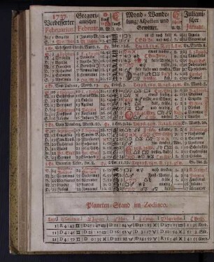 1737. Verbesserter Februarius.