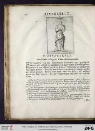 V. Zinnebeelt. Vande Godtvruchtigheit. Van een Godtvreezenden