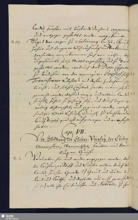 Cap. VII.Von Stifftung der Closter-Voigtey, der Clöster Marienstern, Marienthal, Lauban und Naumburg am Queiß.