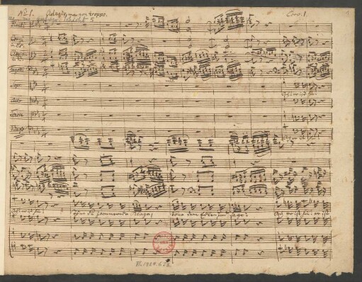 Ach er ist hin; Coro, orch, bc