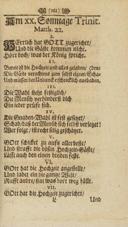 Am XX. Sonntage Trinit. Matth. 22.