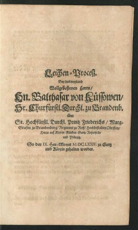 Leichen-Process.