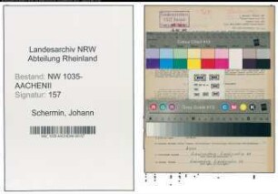 Entnazifizierung Johann Schermin , geb. 17.08.1902 (Foerdermaschinist)