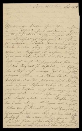 Brief von Auguste  an Ludwig Emil Grimm
