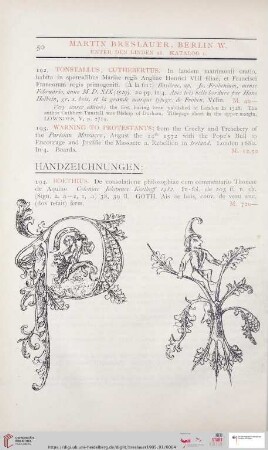 Handzeichnungen (Nr. 194 - 198)