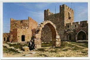 Jerusalem. The Citadel, Interior. Le Citadelle, Intérieur. Die Zitadelle, Innenhof