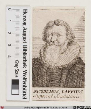 Bildnis Nicodemus Lappe (lat. Lappius)