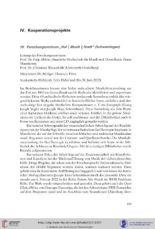 19. Forschungszentrum „Hof | Musik | Stadt“ (Schwetzingen)
