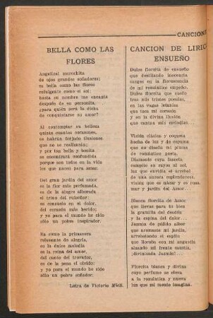Bella como las flores