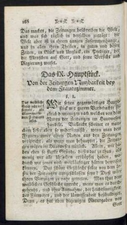 Das IX. Hauptstück