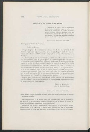 Investigación del artículo 1° del decreto
