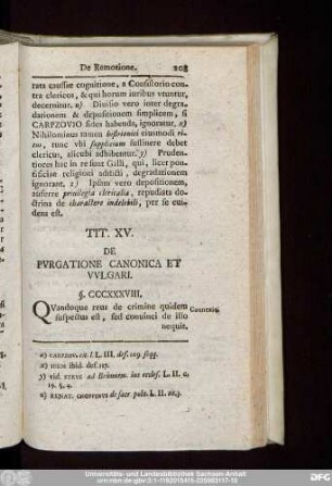 Tit. XV. De Purgatione Caonica Et Vulgari.