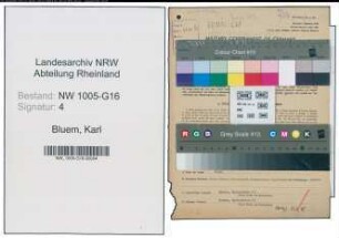 Entnazifizierung Karl Bluem , geb. 03.06.1898 (Betriebsfuehrer)