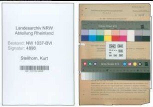 Entnazifizierung Kurt Stellhorn , geb. 24.10.1895 (Prokurist)
