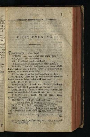 First Evening [- Thirtieth Evening]