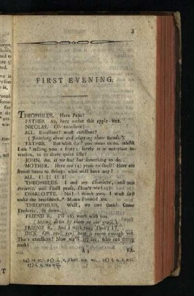First Evening [- Thirtieth Evening]
