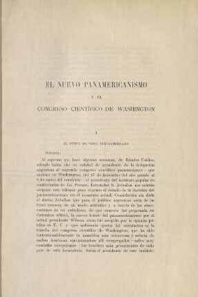 I: El punto de vista norteamericano