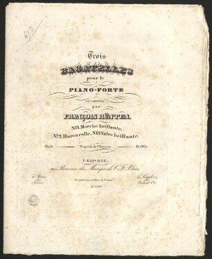 Trois bagatelles pour le piano-forte, op. 52