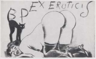 Abbildung eines erotischen Exlibris