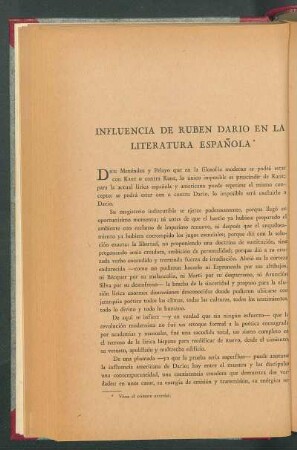 Influencia de Rubén Darío en la literatura española