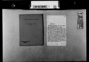 Schreiben von Karl Binding, Basel, an Wilhelm Nokk.