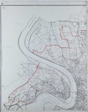 Plan der Stadt Düsseldorf