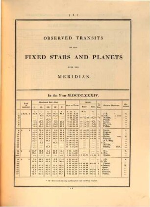 Astronomical observations made at the Royal Observatory at Greenwich. 1834