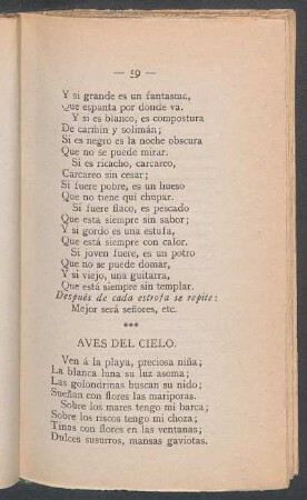 Aves del cielo.