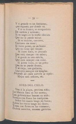 Aves del cielo.