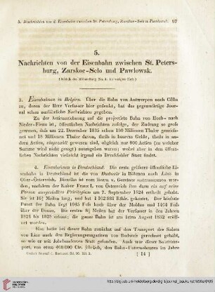 10: Nachrichten von der Eisenbahn zwischen St. Petersburg, Zarskoe-Selo und Pawlowsk, [2]