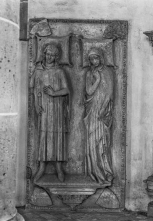 Grabstein des Kuno von Falkenstein (gestorben 1333) und seiner Frau Anna von Nassau (gestorben 1329)