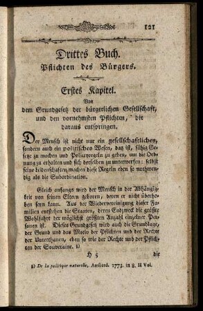 Drittes Buch. Pflichten des Bürgers.