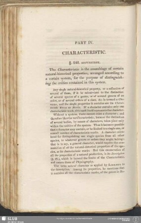 Part IV. Characteristic