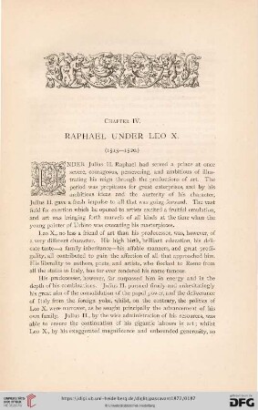 Chapter IV: Raphael under Leo X. (1513 - 1520)