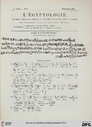 Heft 9 (Septembre 1874)