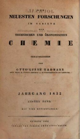 Journal für technische und ökonomische Chemie, 13. 1832