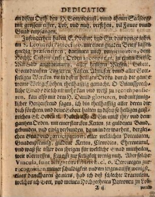 Catena S. Leonardi, Glaubens vnnd lebens Lehr : gezogen Auß dem Leben deß heiligen beriembten glorwirdigen Beichtigers, vnnd Abts, S. Leonardi, welches Leben Beschrieben in jhren Kirchen vnnd Heiligen Historien den 6. Winttermonat, die glaubwürdige Scribenten, Surius, Ribadinera, Canisius, Grassius, Leichtius vnnd andere ...