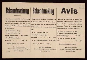 "Bekanntmachung" - Festsetzung von Höchstpreisen für Zwiebeln