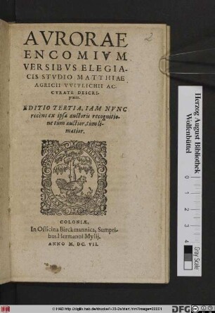 Aurorae Encomium