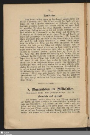 8. Bauernleben im Mittelalter